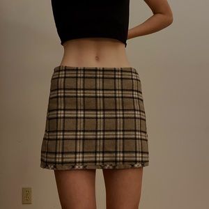Vintage plaid skirt